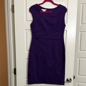 Elegant Purple London Times Classic Sleeveless Dress Size 12